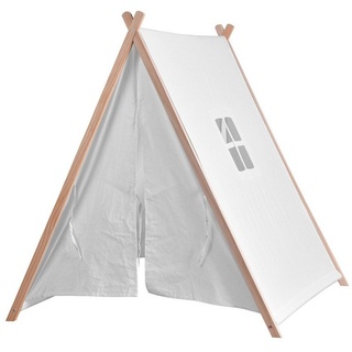 HTI-Line Spielzelt Kinderzimmerzelt Tipi Zelt (Stück, 1-tlg., 1x Kinderzelt (ohne Bodenmatte) Spielzelt mit Sichtfenster weiß