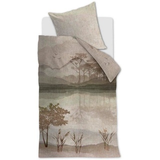 Bettwäsche Beddinghouse Repose, Beddinghouse, Renforcé, 2 teilig beige 1 St. x 155 cm x 220 cm