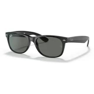 Ray-Ban New Wayfarer RB2132 901 55-18 gloss black/green classic