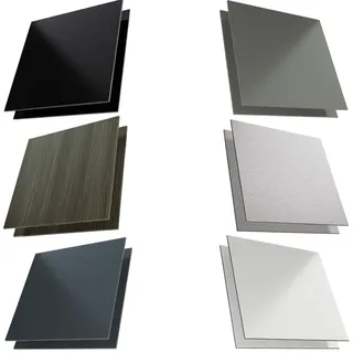 Aluverbundplatte Alu dibond 3mm, VERSCHIEDENE GRÖßEN UND FARBEN, Küchenrückwand, Spritzschutz, Küchenspiegel, Duschrückwand, Werbeschild, Display uvm. (Anthrazit Ral 7016, 30 x 50cm)