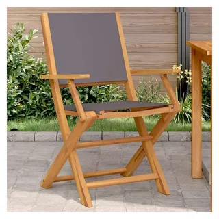 vidaXL Gartenstuhl 54 x 57 x 91 cm grau 2 St.