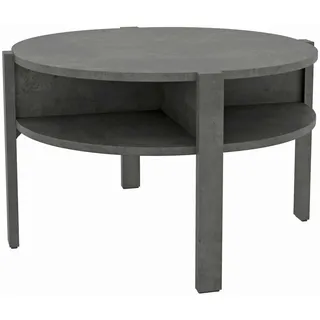 Couchtisch TOBAGO rund Betonoptik dunkelgrau, von Forte