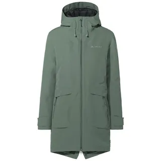 VAUDE Kurzmantel Wo Skomer Winter Parka III CS Outdoormantel, Winterjacke kuschlig warm dank PrimaLoft®-Wattierung mit viel Bauschvolumen grün S (38)