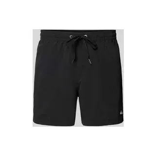 Regular Fit Badehose mit Logo-Patch Modell 'Everyday', BLACK, XXL