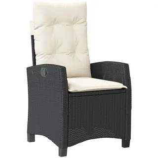 vidaXL Gartensessel 58 x 58 x 108 cm schwarz