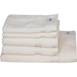 SCHÖNER WOHNEN-Kollektion Handtuch Set Cuddly, Frotteevelours (Set, 5-St), schnell trocknende Airtouch-Qualität weiß