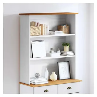vidaXL ASKIM Hutch 91 x 30 x 104 cm Weiß Massivholz