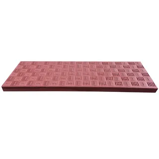 WFG GbR Winkel Stufenmatte Gummi, rutschfest, Gummi Treppenstufe (1 Streifen Allwetterklebeband, Braun)