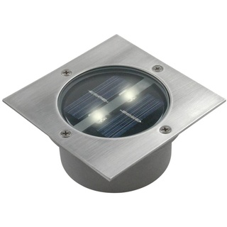 Smartwares Carlo Bodeneinbaustrahler - Solarbetrieben - Tag-/Nacht-Sensor, Silber