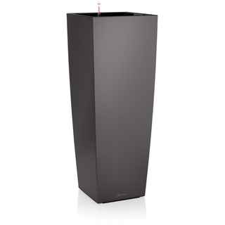 LECHUZA Cubico Alto Komplettset 40 x 40 x 105 cm anthrazit metallic
