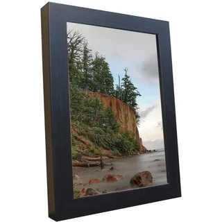 Bilderrahmen Fotorahmen 40x40 cm schwarz bilderrahmen zum aufhängen MDF Picture Frames Farbe und 40 verschiedene Größen wählbar ohne Passepartout Rahmen Malmö