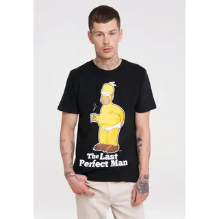 LOGOSHIRT "The Simpsons", Jungen, Gr. XS, schwarz, 100% Baumwolle, bedruckt, normal, Rundhals, Shirts T-Shirt, mit lizenziertem Originaldesign