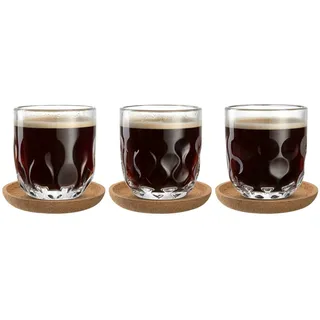 LEONARDO Gocce Kaffee-Set mit Untersetzer 6-teilig