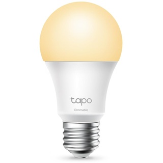 Tapo L510E smarte WLAN Glühbirne E27, dimmbar, kein Hub notwendig, kompatibel mit Alexa, Google Assistant, Abläufe und Zeitpläne, Warm Weiß